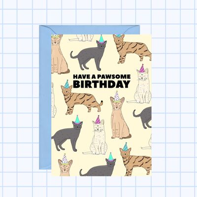 CATS Geburtstagskarte