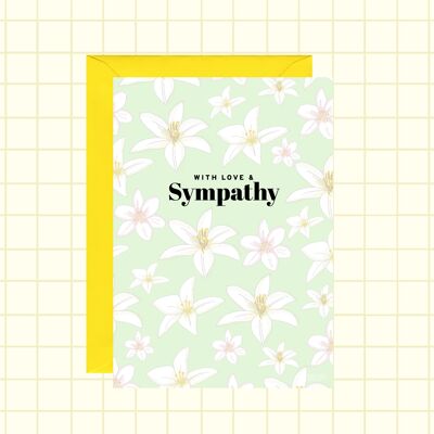 Carte florale de sympathie