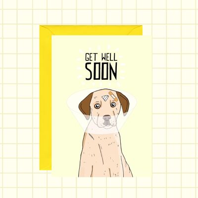 Get Well Soon Dog Card
