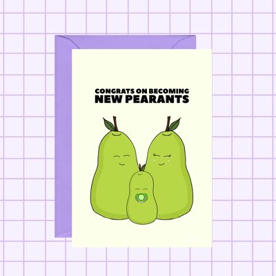 Pearants New Baby Card