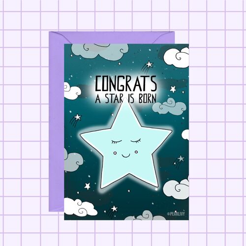 Baby Star Card