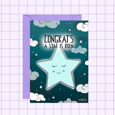 Baby Star Card