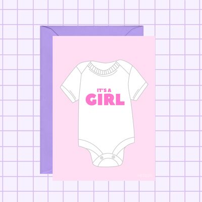 It's A Baby Girl Card