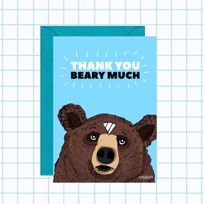 Dankeschön-Karte "Beary Much"