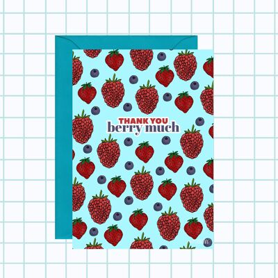 Dankeschön-Karte „Berry Much“