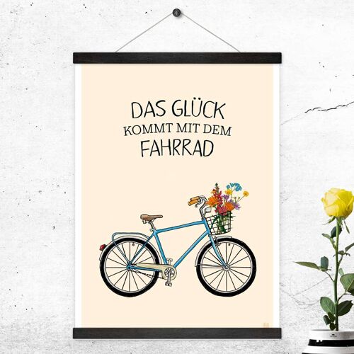 Poster + Posterleisten "Fahrrad"