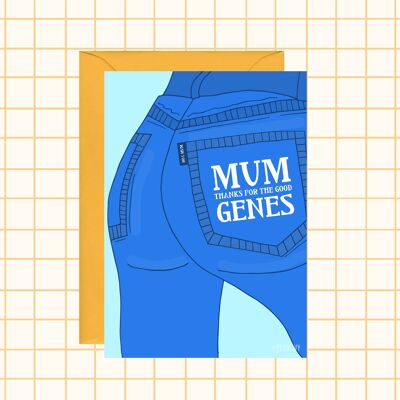 Tarjeta de genes de mamá