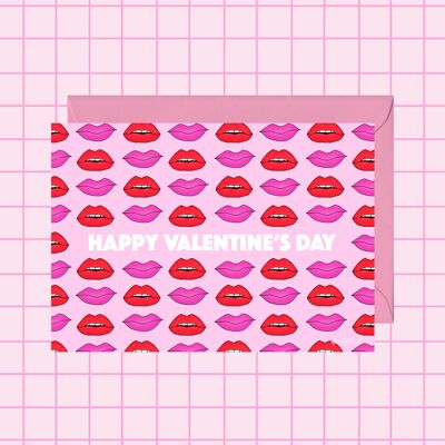 Bacio la cartolina di San Valentino