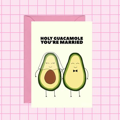Avocado-Hochzeitskarte