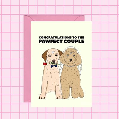 Hochzeitskarte mit Hund