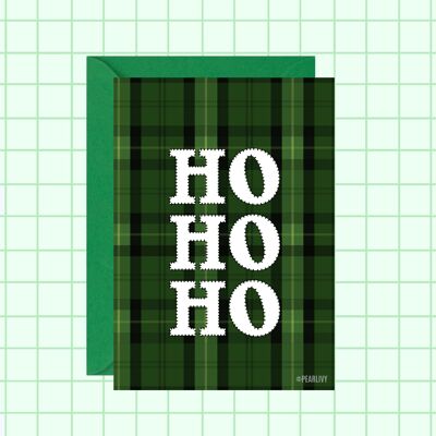 Tarjeta de Navidad Ho Ho Ho