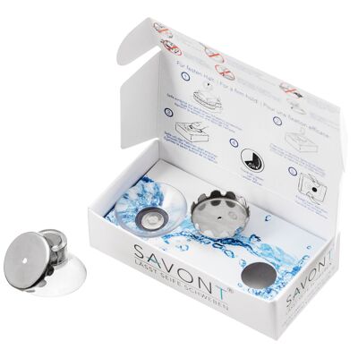 Protector Edition 3x soap holder | blue or transparent | in a gift box