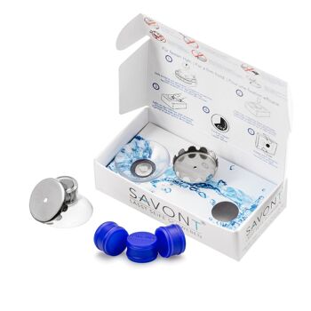 Protector Edition 3x porte-savon | bleu ou transparent | dans un coffret cadeau 3