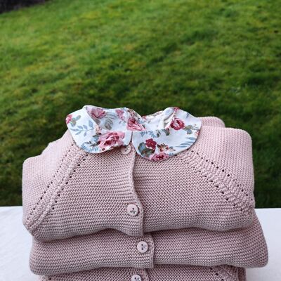 100% Cotton Organic 0-12M Vintage Girl Set with Floral Set