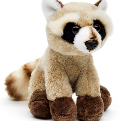 Raccoon (brown) Plushie - 15 cm (length) - Keywords: forest animal, bear, plush, soft toy, stuffed toy, cuddly toy
