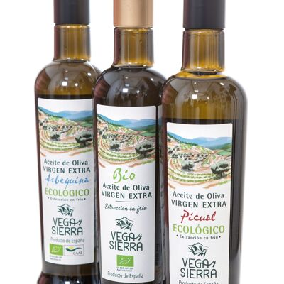 Huile d'olive extra vierge biologique 500 ml.