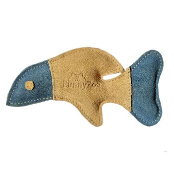 Jouet naturel pour chien SUEDE FISH 2