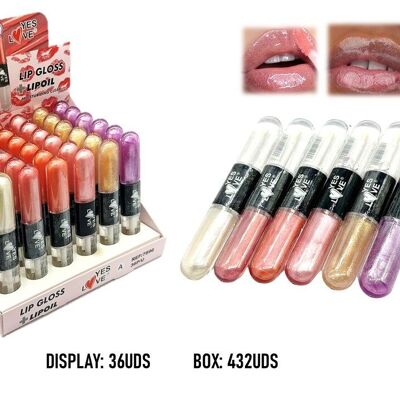 Spicy and Hot Double Lip Gloss