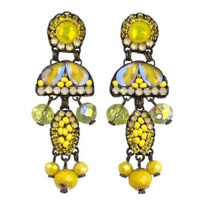 Boucles d'oreilles en cristal GOUTTES DE CITRON