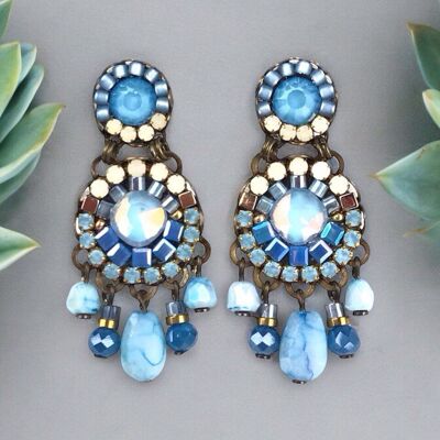 Boucles d'oreilles en cristal CÉLESTE