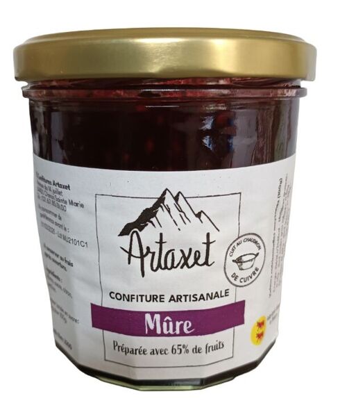 Confiture extra de mûre 320G - 65% de fruits