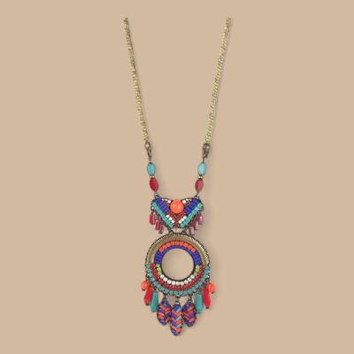 Halskette mit ethnischem INCA-Kristall