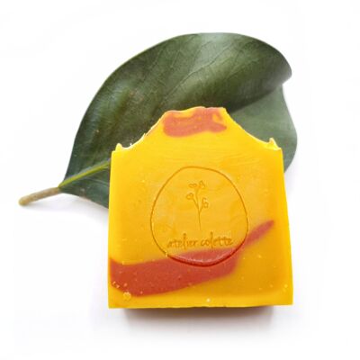 SUNSET SOAP - Cold saponified - 8% surgras - 120 g