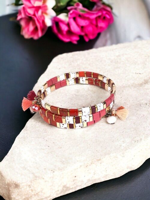 BRAZALETE DE HEMATITE CORAL