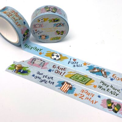 Masking tape / washi tape "I love Football"