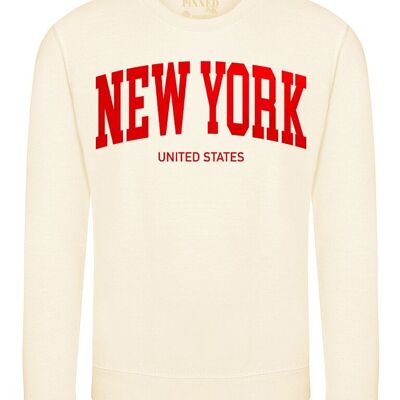 Sweater New York Red Velvet