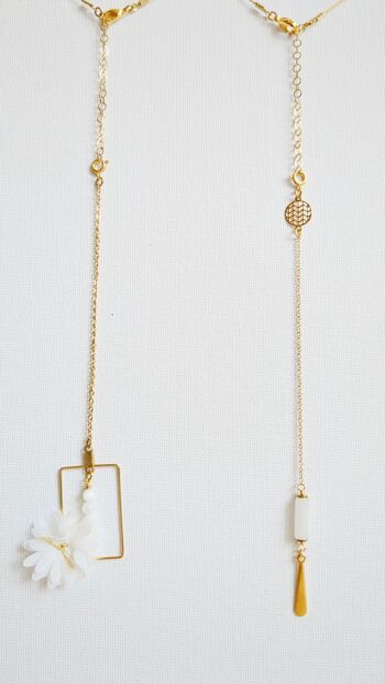 Bijoux de dos BC-1, or, nacre et blanc 8