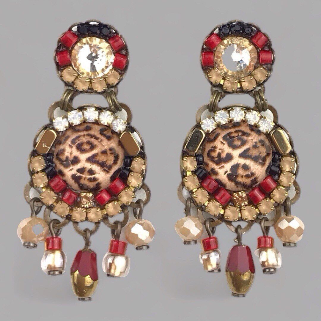 BOUCLES D'OREILLES EN CRISTAL D'ÉTÉ PANTERA