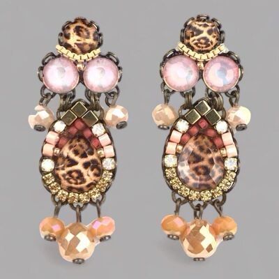 BOUCLES D'OREILLES EN CRISTAL D'ÉTÉ PANTERA