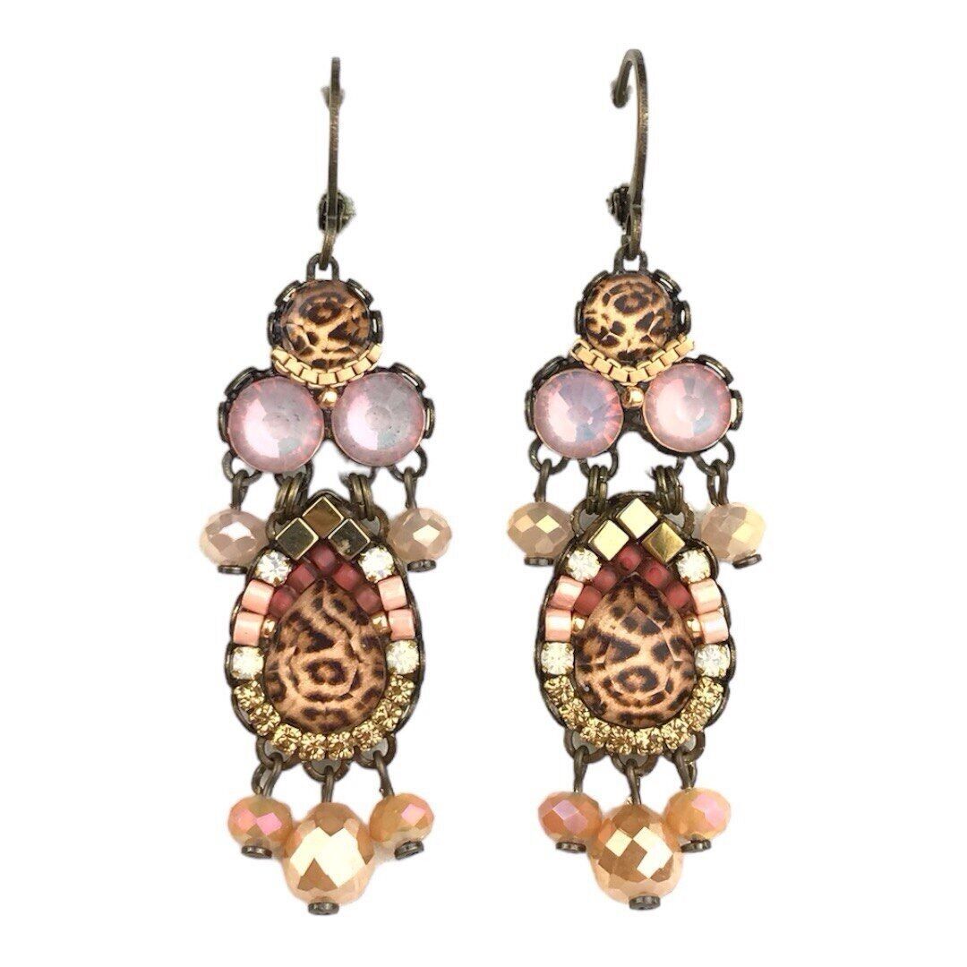 BOUCLES D'OREILLES EN CRISTAL D'ÉTÉ PANTERA