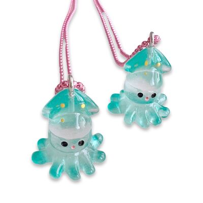 Pop Cutie Kawaii Baby Tintenfisch Halskette