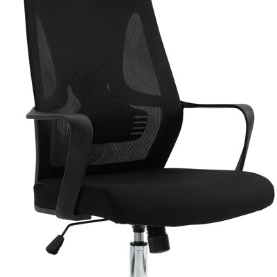 Kanab office chair - fabric and velvet - chrome steel