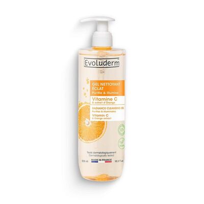 Gel limpiador radiante con vitamina C