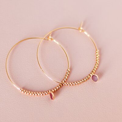 Bibi gold XL hoop earrings