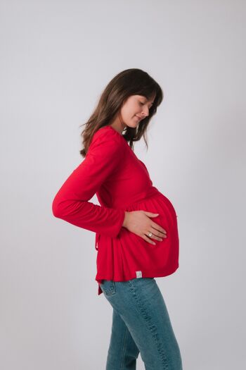 Blouse Cache-cœur Calysta grossesse et allaitement 3