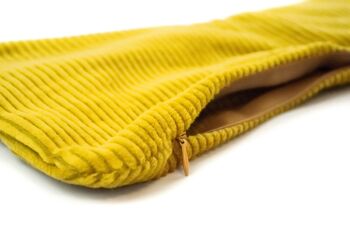 Couvre-os de lecture – cordon large jaune moutarde 1