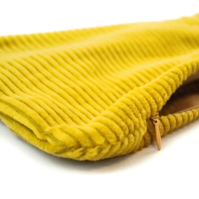 Couvre-os de lecture – cordon large jaune moutarde