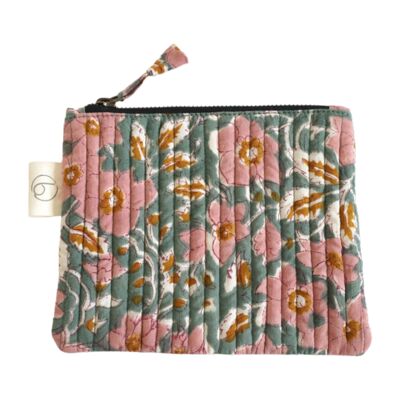 “Summer” printed cotton pouch