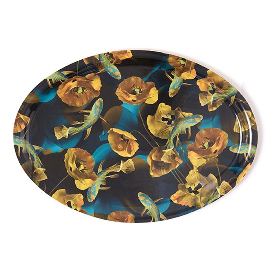 Esmeralda ovales Tablett