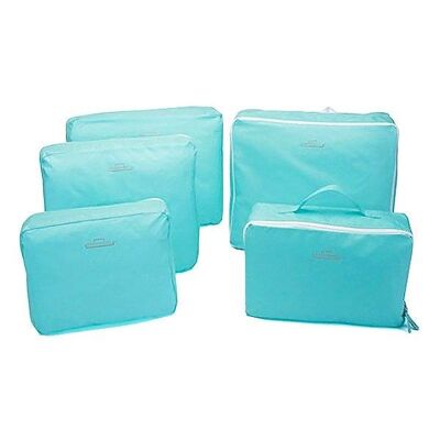 Blaue Gepäck- und Koffer-Organizer