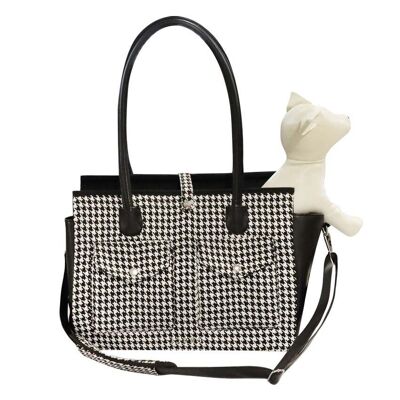 Dog carrier bag - Hounds Tooth