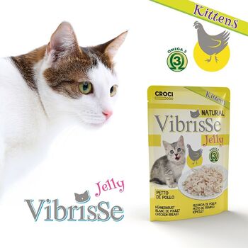 Sachets de nourriture humide en gelée pour chat - Vibrisse Kitten Jelly sachet 70g 2