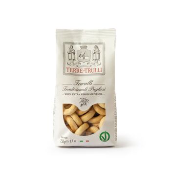 Taralli traditionnel italien des Pouilles avec huile EVO 250g 2