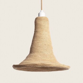 Lampe à Suspension Ledkia Fibres Naturelles Kavita Textile Naturel 1
