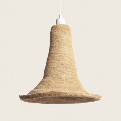 Ledkia Suspension Fibres Naturelles Kavita Textile Blanc