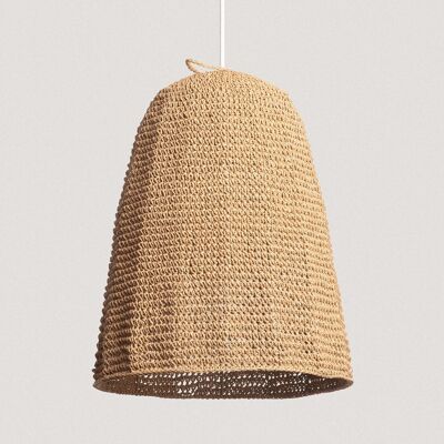 Ledkia Raffia Behati ILUZZIA White Textile Pendant Lamp